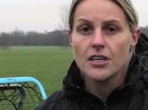 Kelly Smith - Legendary Arsenal and England Womens Footballer training o