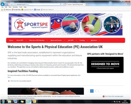 Sports & Physical Education (PE) Association UK Reveals New Website