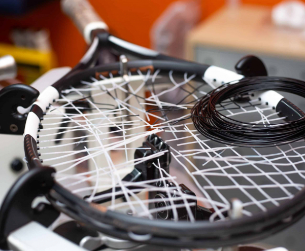 The Restringing Service in any sports shop is a vital money earner.